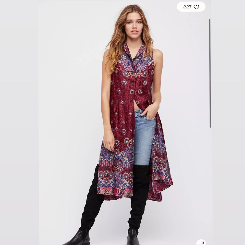 free people | kimono style shirt dress